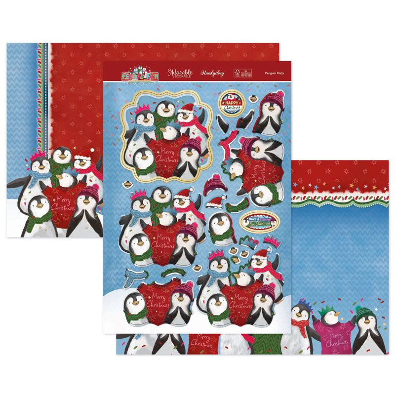 (image for) Die Cut Topper Set - Festive Fun, Penguin Party