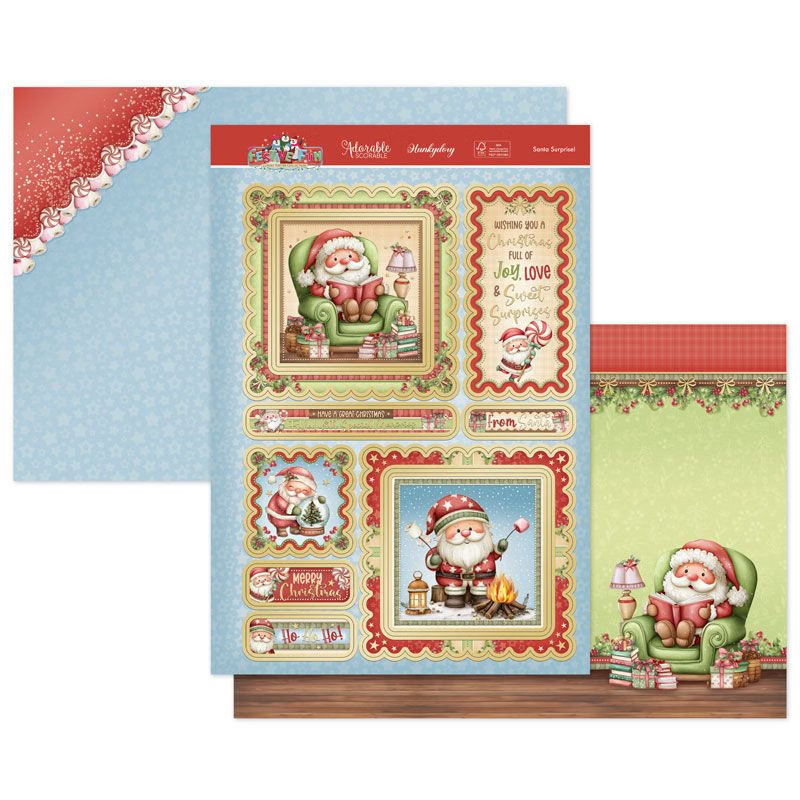 (image for) Die Cut Topper Set - Festive Fun, Santa Surprise!
