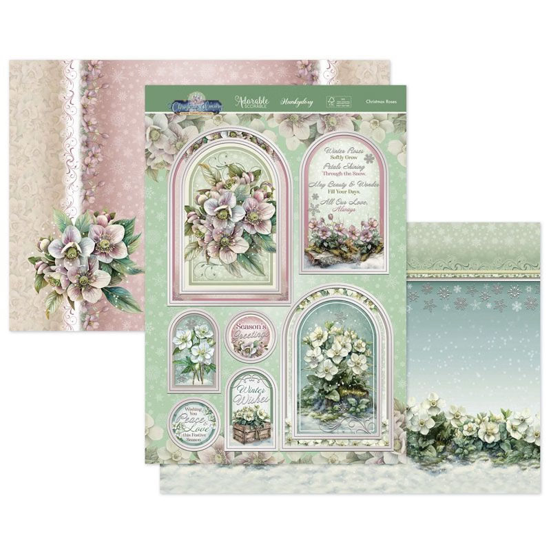 (image for) Die Cut Topper Set - Christmas Luxury, Christmas Roses