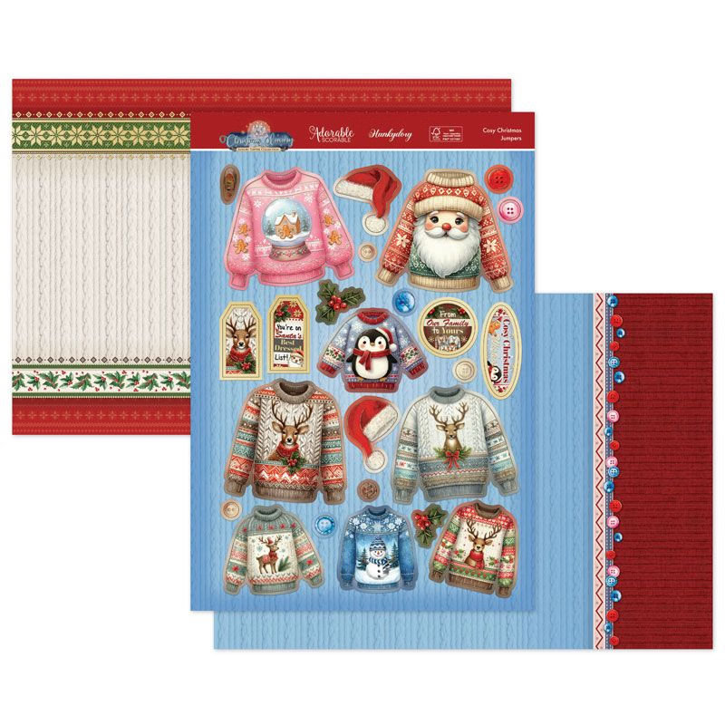 (image for) Die Cut Topper Set - Christmas Luxury, Cosy Christmas Jumpers
