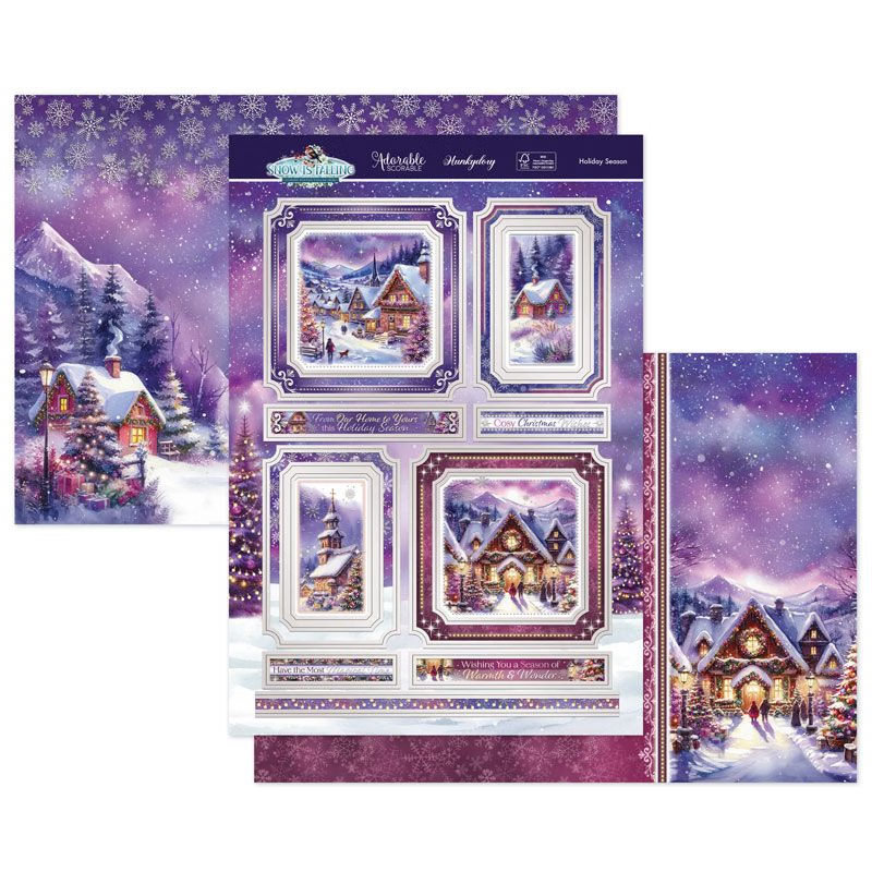 (image for) Die Cut Topper Set - Snow is Falling, Holiday Season