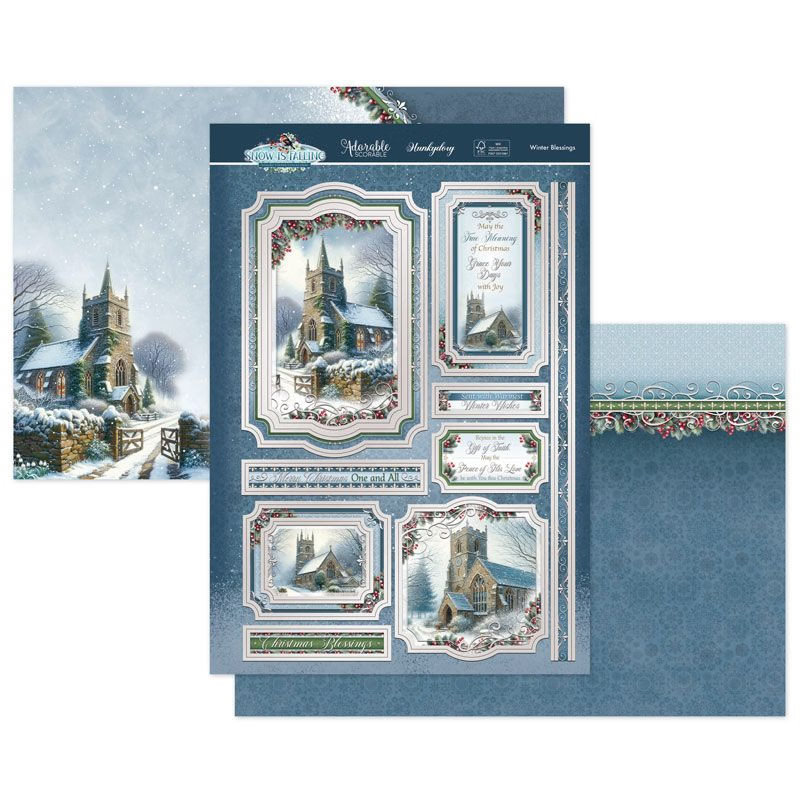 (image for) Die Cut Topper Set - Snow is Falling, Winter Blessings