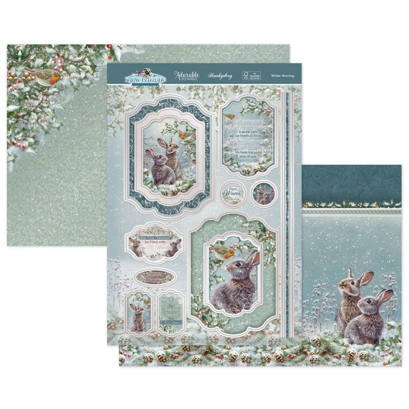 (image for) Die Cut Topper Set - Snow is Falling, Winter Morning
