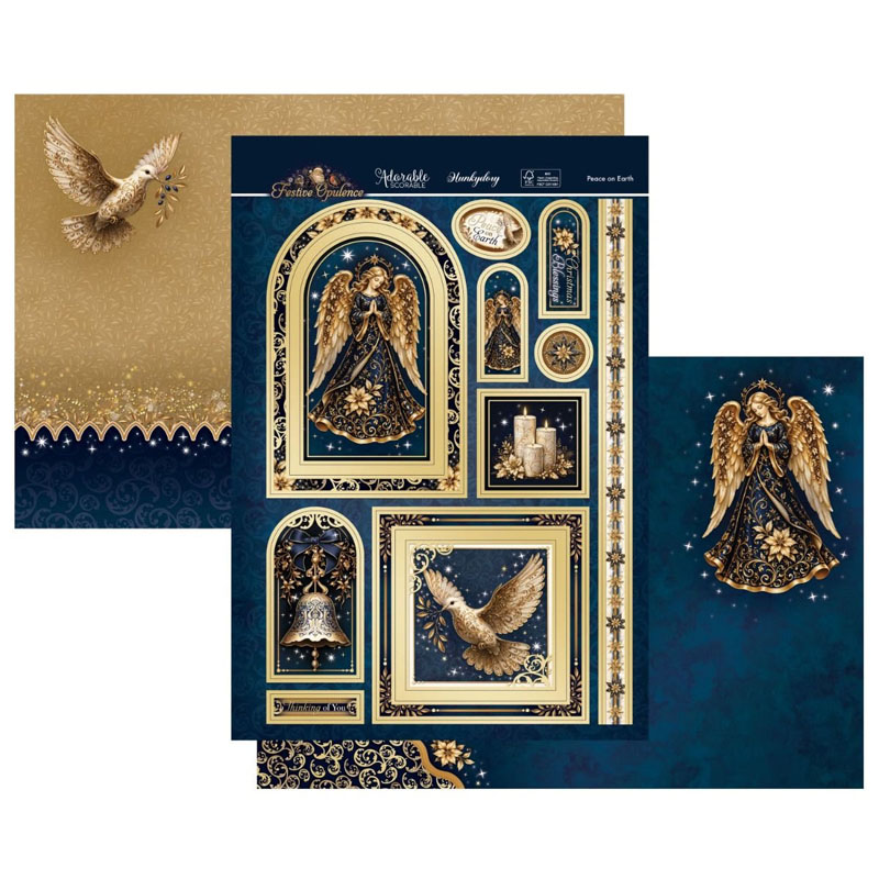 (image for) Die Cut Topper Set - Festive Opulence, Peace on Earth