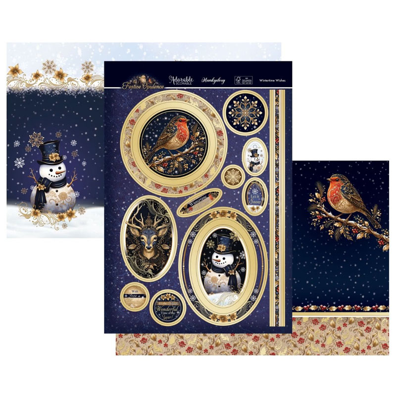 (image for) Die Cut Topper Set - Festive Opulence, Wintertime Wishes
