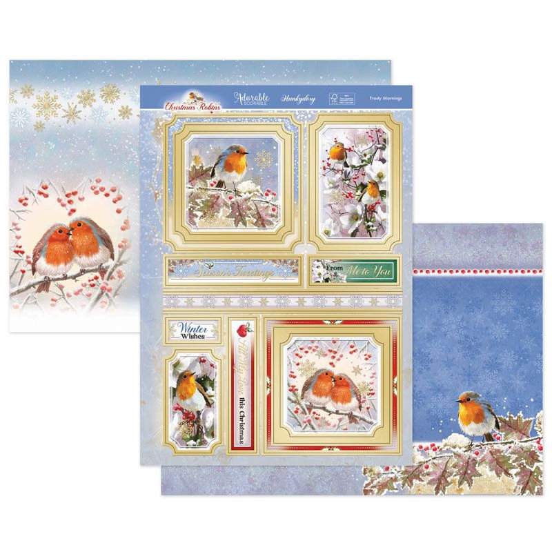 (image for) Die Cut Topper Set - Christmas Robins, Frosty Mornings