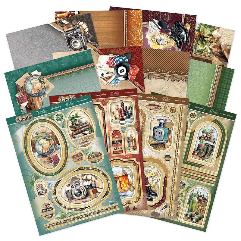 (image for) Die Cut Topper Set - For The Gents (12 Sheets)
