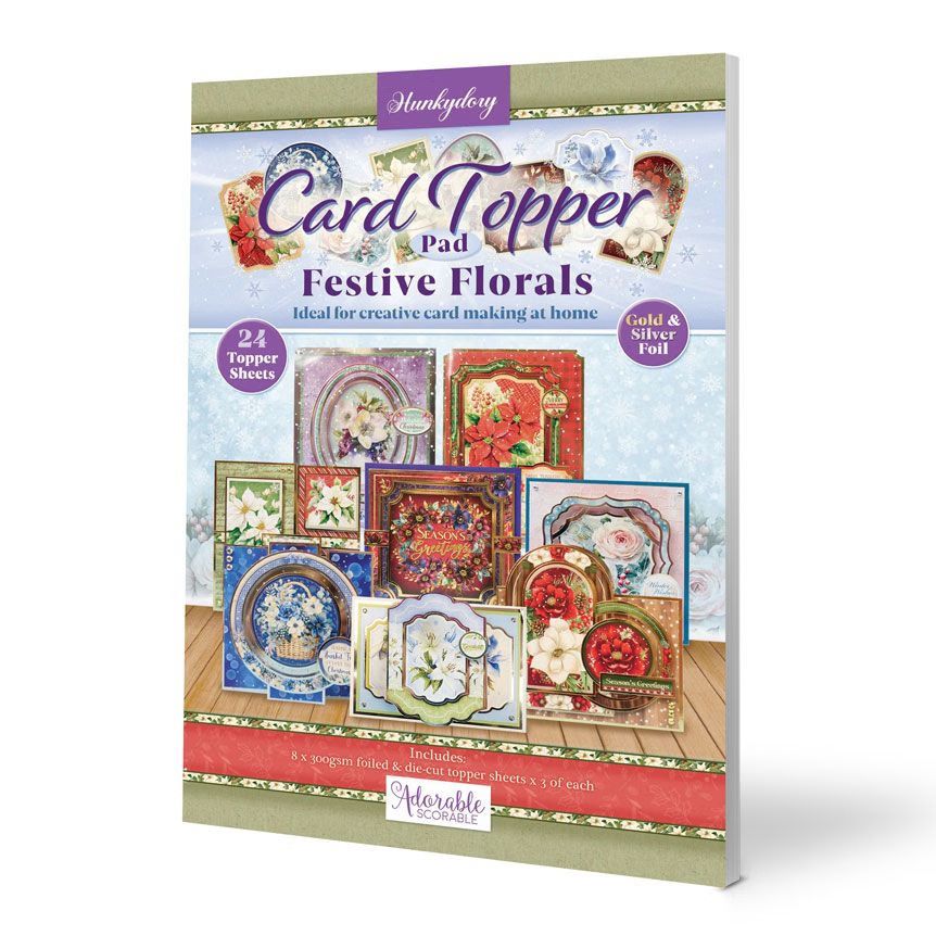 (image for) Card Topper Pad - Festive Florals (24 Sheets)
