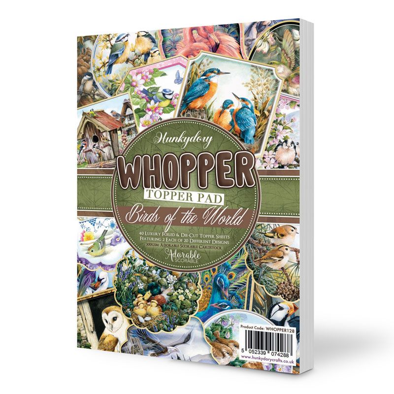 Whopper Topper Pad, Birds of the World, 40 Sheets (WHOPPER128)