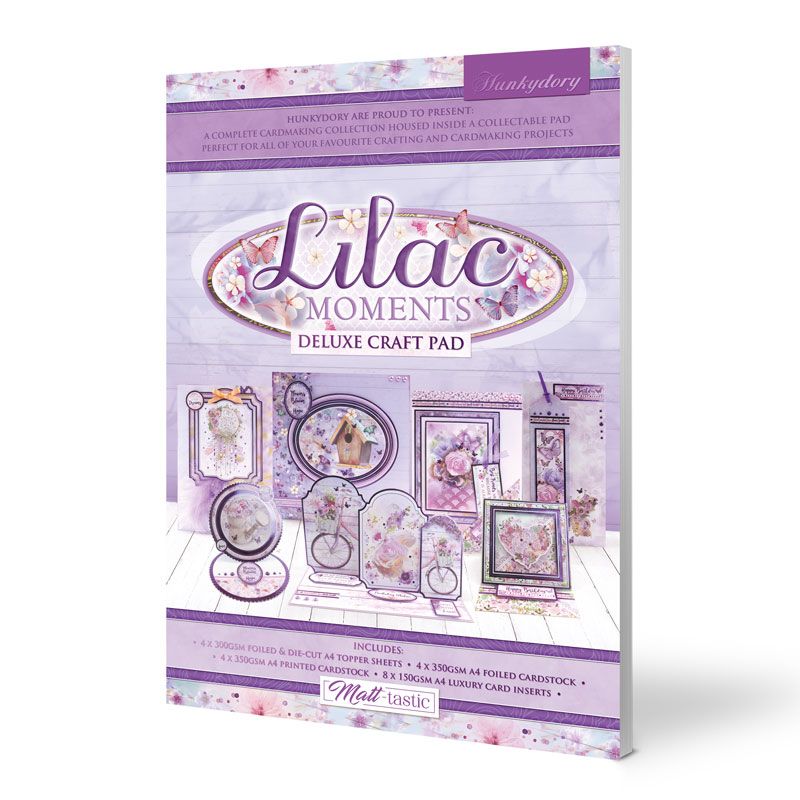 Die Cut Topper Set - Deluxe Craft Pad - Lilac Moments (20 Sheets)