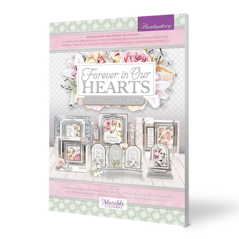 Die Cut Topper Set - Deluxe Craft Pad - Forever in our Heart (20 Sheets)