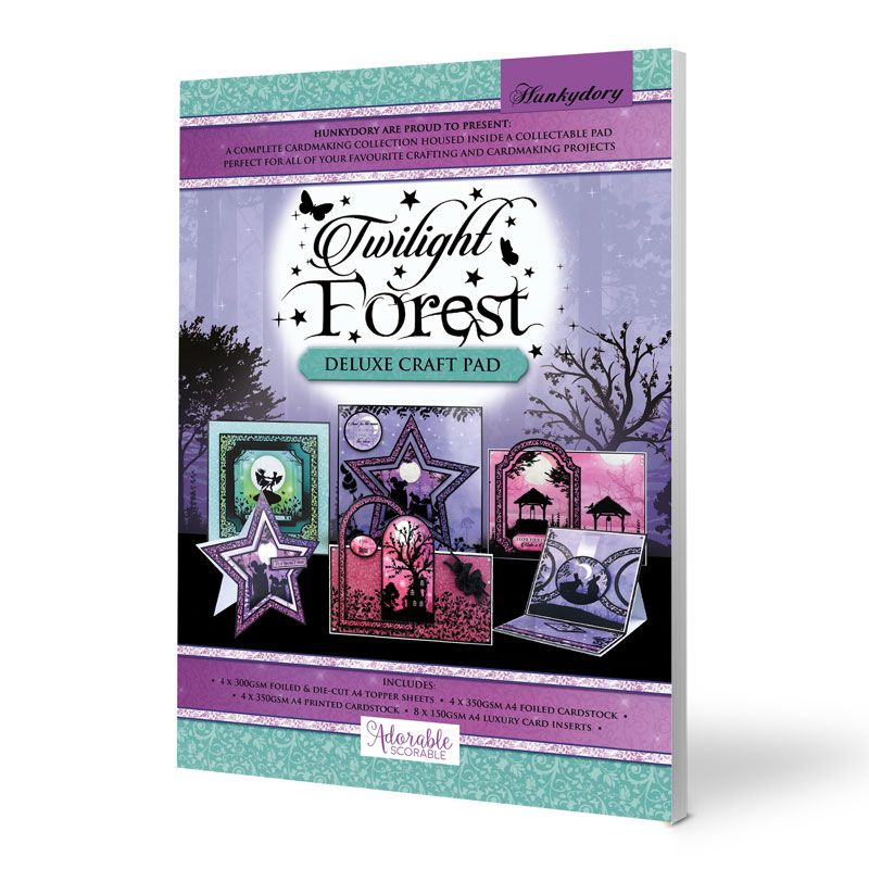 Die Cut Topper Set - Deluxe Craft Pad - Twilight Forest (20 Sheets)