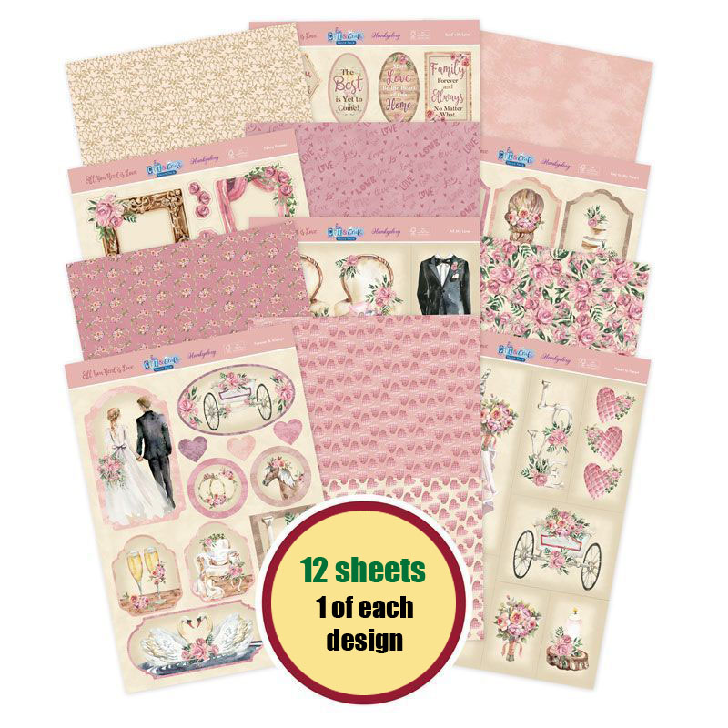 Cut And Craft Value Pack - All You Need Is Love (12 Sheets)