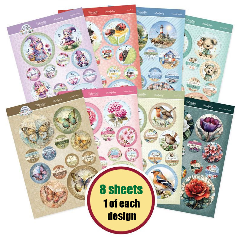 Hunkydory - Die Cut Topper Sheets - Topper Essentials - Circles (8 Sheets, 96 Toppers) (image for) Hunkydory - Die Cut Topper Sheets - Topper Essentials - Circles (8 Sheets, 96 Toppers)