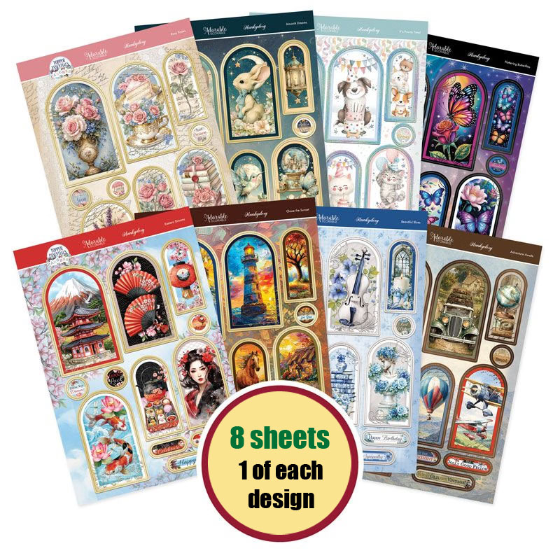 Hunkydory - Die Cut Topper Sheets - Topper Essentials - Arches (8 Sheets, 96 Toppers) (image for) Hunkydory - Die Cut Topper Sheets - Topper Essentials - Arches (8 Sheets, 96 Toppers)