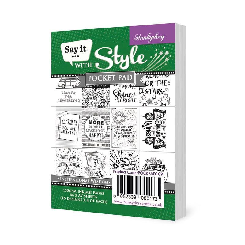 Say It With Style Pocket Pad - Inspirational Wisdom (64 Sheets) POCKPAD109