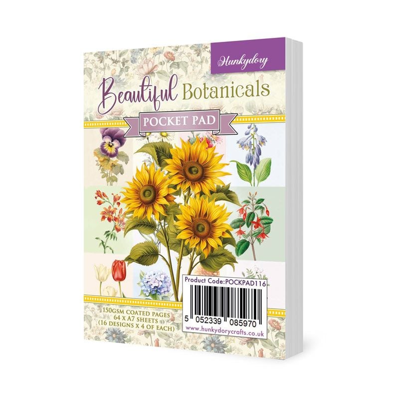 Beautiful Botanicals Pocket Pad (64 Sheets) POCKPAD116