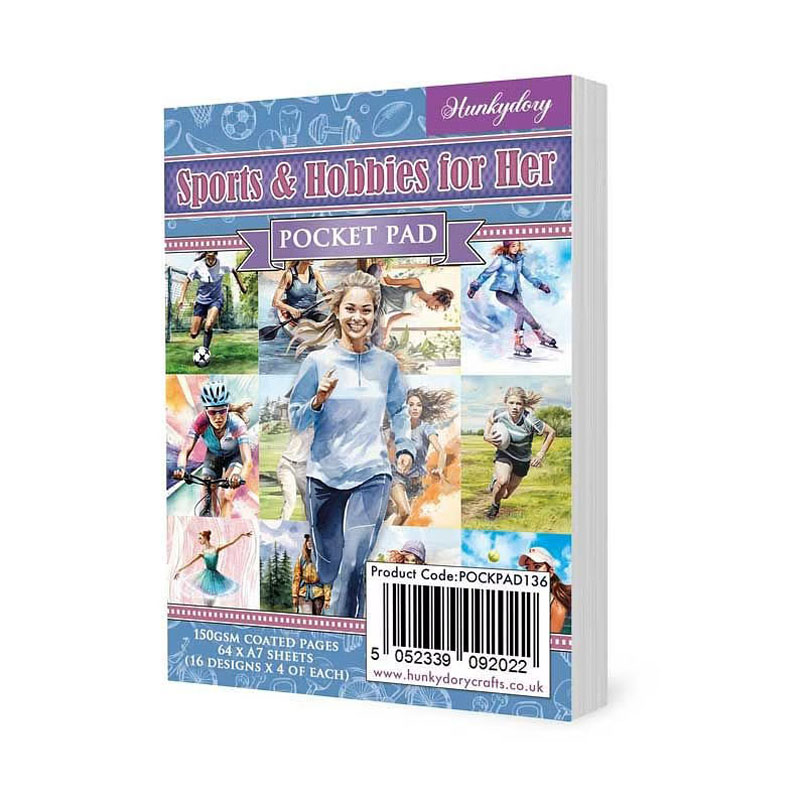 (image for) Pocket Pad - Sports & Hobbies For Her (64 Sheets) POCKPAD136