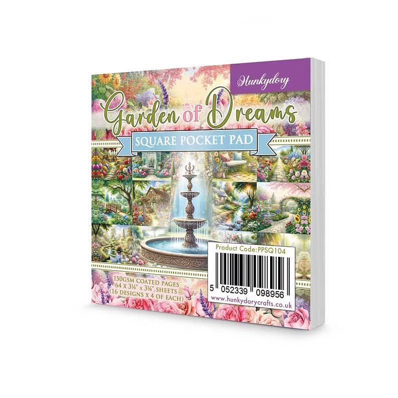 (image for) Square Pocket Pad - Garden Of Dreams (64 Sheets) PPSQ104