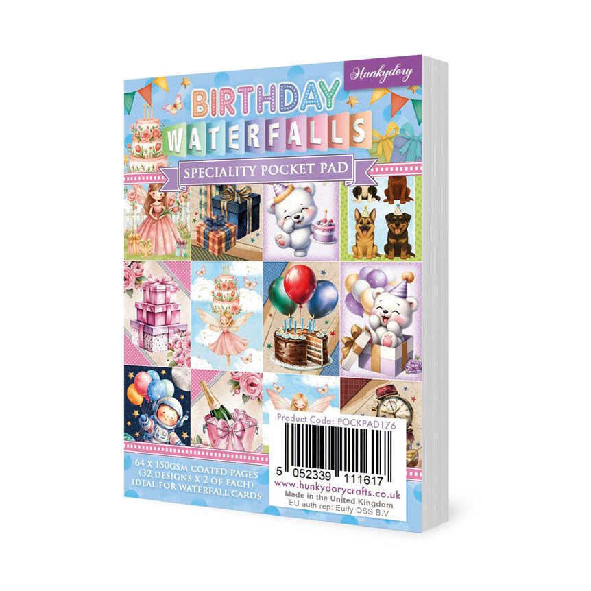 Pocket Pad - Birthday Waterfalls (64 Sheets) POCKPAD176 (image for) Pocket Pad - Birthday Waterfalls (64 Sheets) POCKPAD176