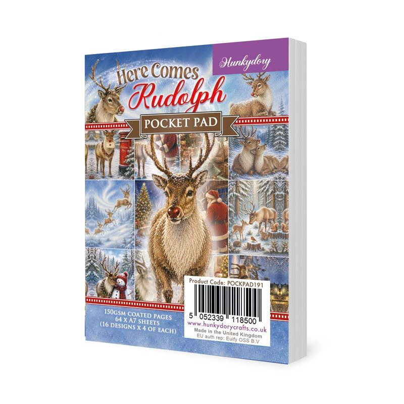 Pocket Pad - Here Comes Rudolph (64 Sheets) POCKPAD191 (image for) Pocket Pad - Here Comes Rudolph (64 Sheets) POCKPAD191