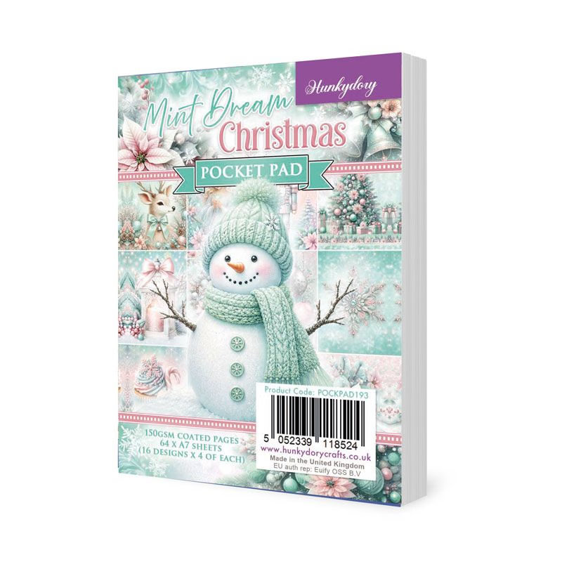 Pocket Pad - Mint Dream Christmas (64 Sheets) POCKPAD193 (image for) Pocket Pad - Mint Dream Christmas (64 Sheets) POCKPAD193