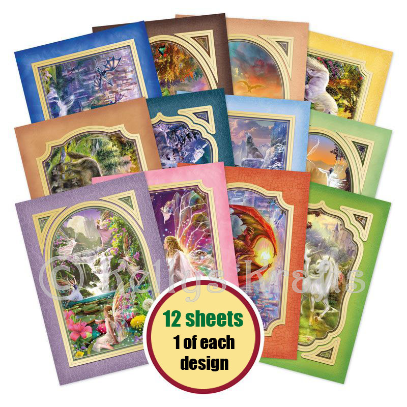 Hunkydory - Book of Toppers - Land of Enchantment, 12 Sheets (BKTP103) (image for) Hunkydory - Book of Toppers - Land of Enchantment, 12 Sheets (BKTP103)