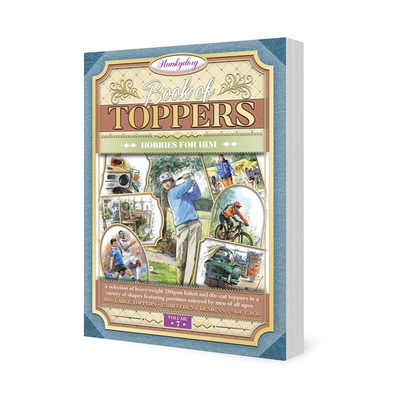 (image for) Hunkydory - Book of Toppers - Hobbies For Him, 60 Pages (BKTP107)
