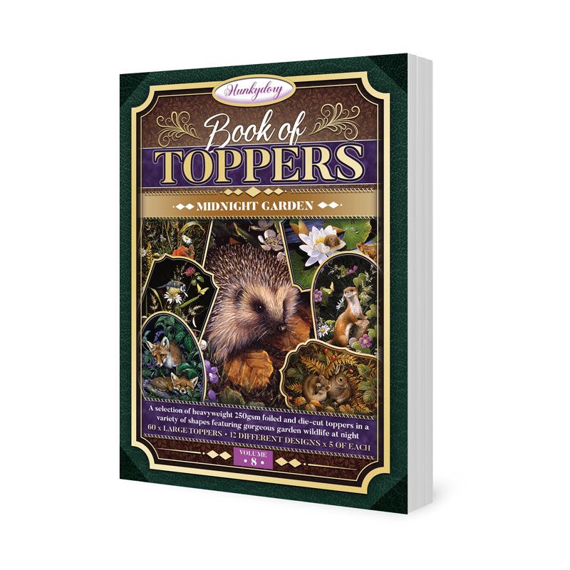 (image for) Hunkydory - Book of Toppers - Midnight Garden, 60 Pages (BKTP108)
