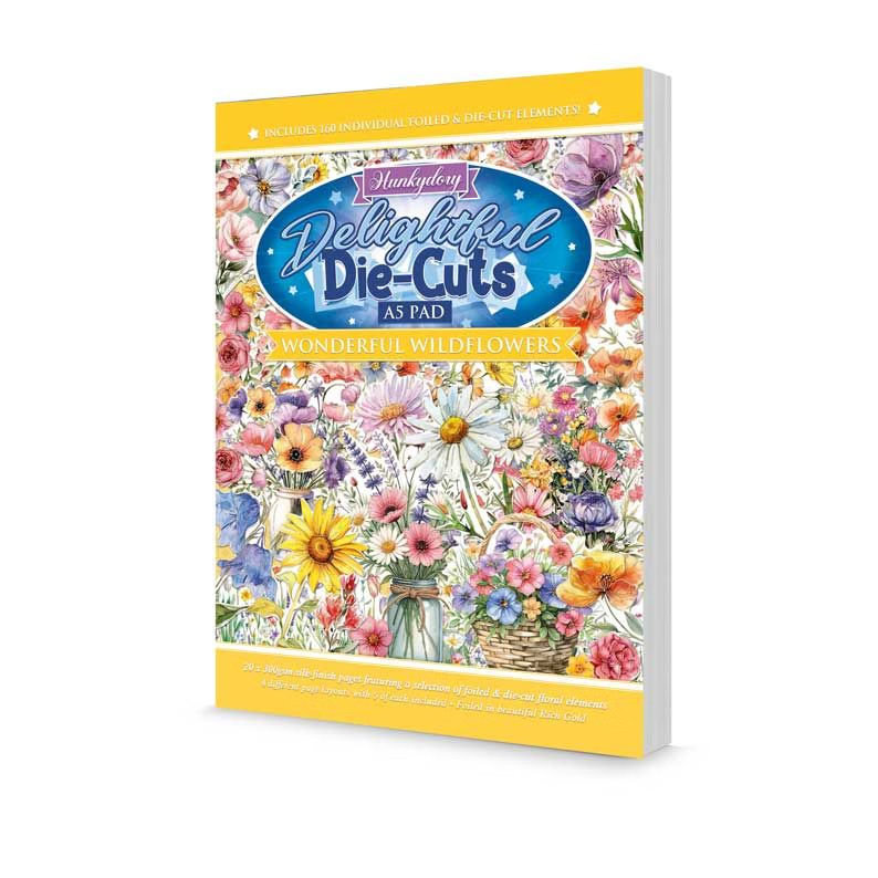 Hunkydory - Delightful Die Cuts - Wonderful Wildflowers, 20 Sheets (DDCUT121) (image for) Hunkydory - Delightful Die Cuts - Wonderful Wildflowers, 20 Sheets (DDCUT121)