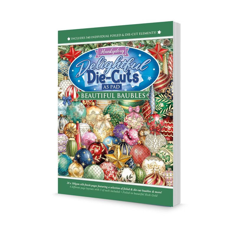 Hunkydory - Delightful Die Cuts - Beautiful Baubles, 20 Sheets (DDCUT129) (image for) Hunkydory - Delightful Die Cuts - Beautiful Baubles, 20 Sheets (DDCUT129)