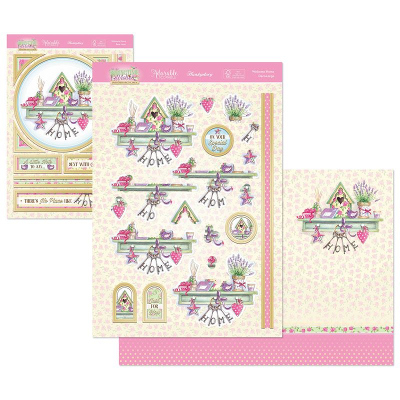 Die Cut Decoupage Set - Springtime Wishes, Welcome Home
