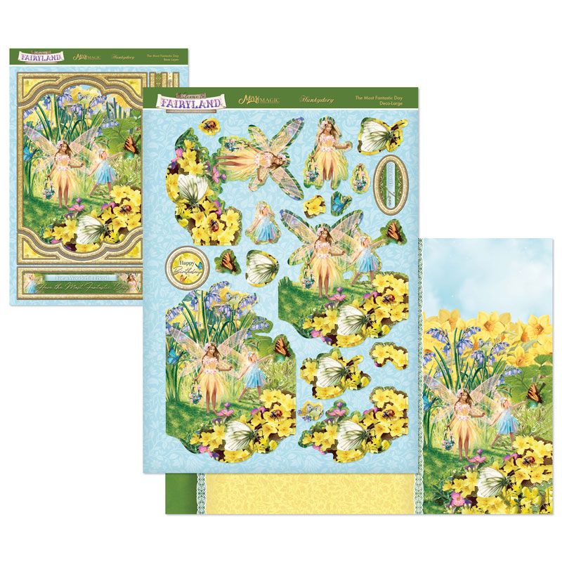 (image for) Die Cut Deco-Large Decoupage Set - Welcome to Fairyland, The Most Fantastic Day