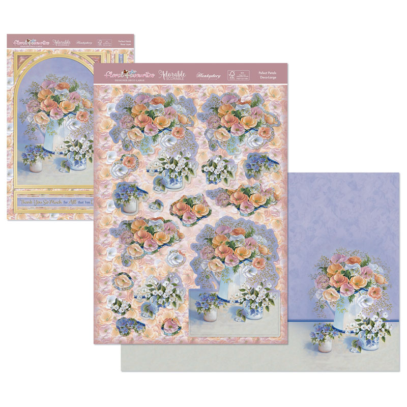 Die Cut Decoupage Set - Floral Favourites, Perfect Petals