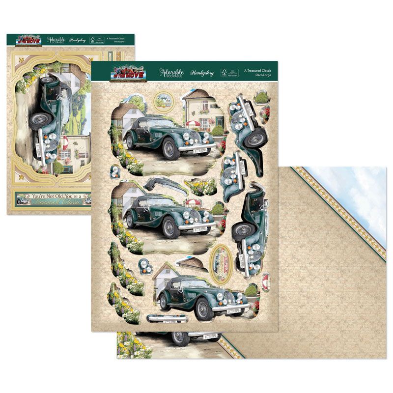 Die Cut Decoupage Set - On The Move, A Treasured Classic