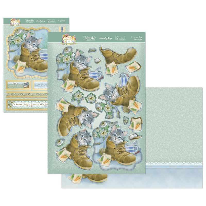 Die Cut Decoupage Set - Spring Is In The Air, A Purr-fect Day