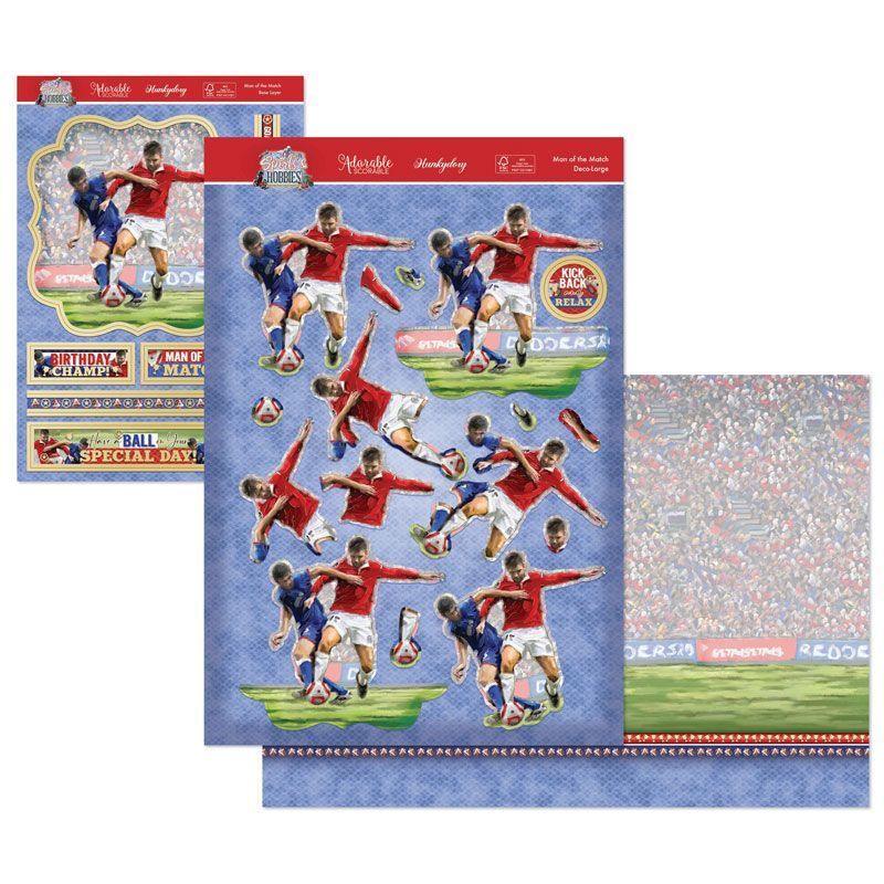 (image for) Die Cut Decoupage Set - Sports & Hobbies, Man Of The Match