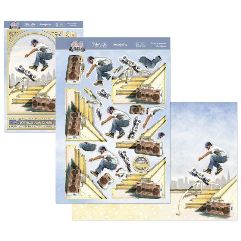 Die Cut Decoupage Set - Sports & Hobbies, Totally Awesome!