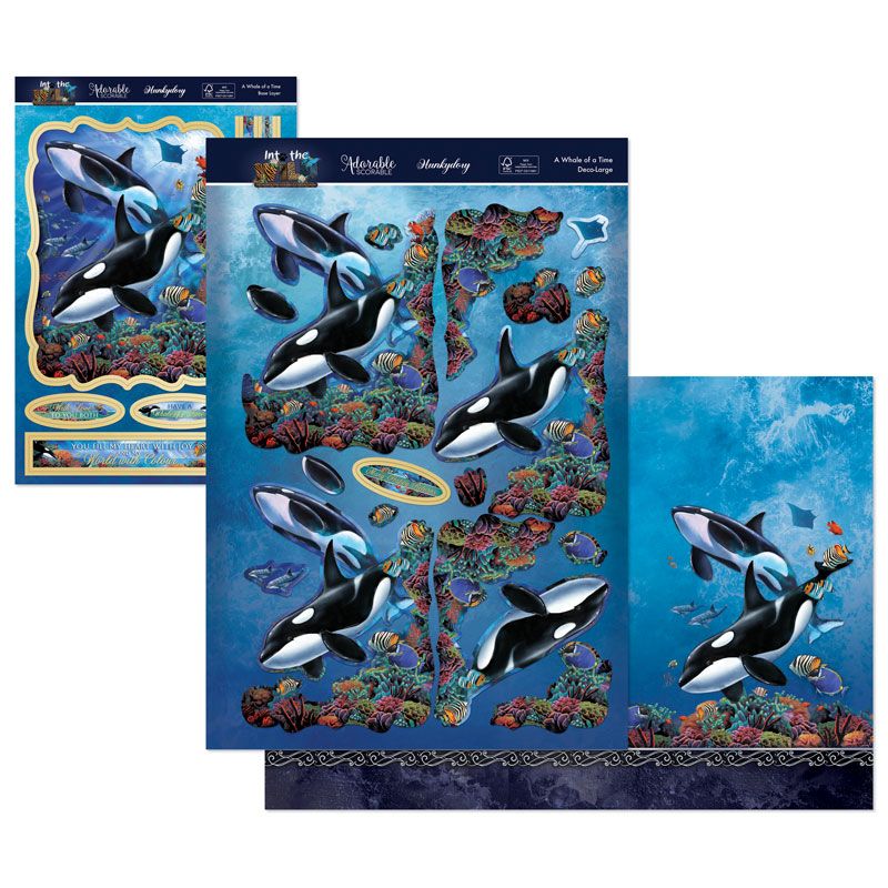 Die Cut Decoupage Set - Into The Wild, A Whale Of A Time