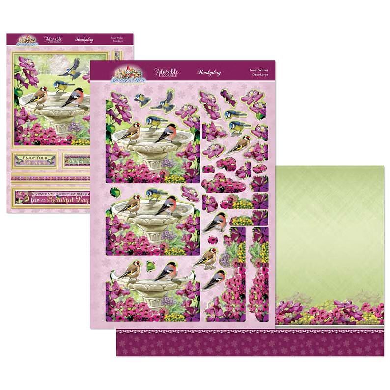 (image for) Die Cut Deco-Large Decoupage Set - Spring Is Here, Tweet Wishes
