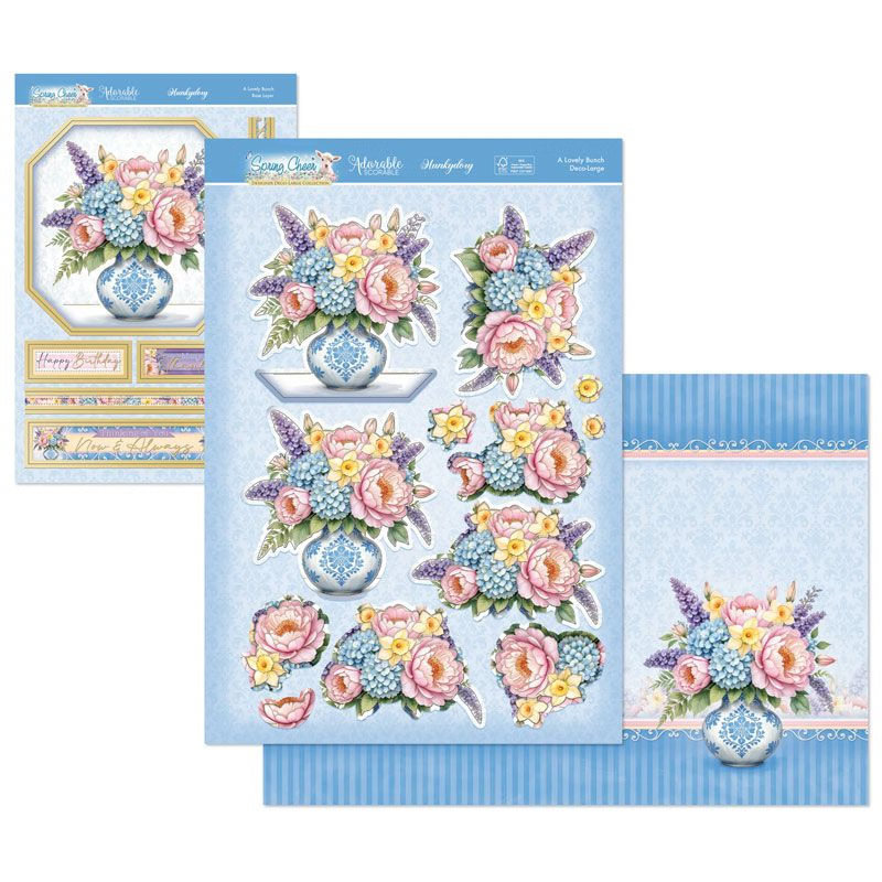(image for) Die Cut Deco-Large Decoupage Set - Spring Cheer, A Lovely Bunch
