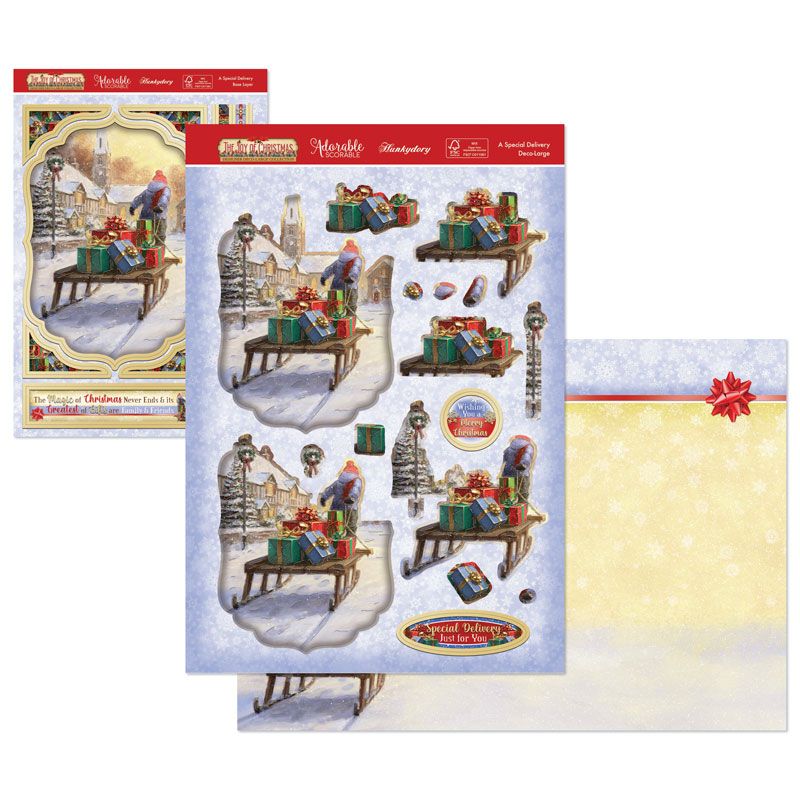 Die Cut Decoupage Set - The Joy of Christmas, A Special Delivery