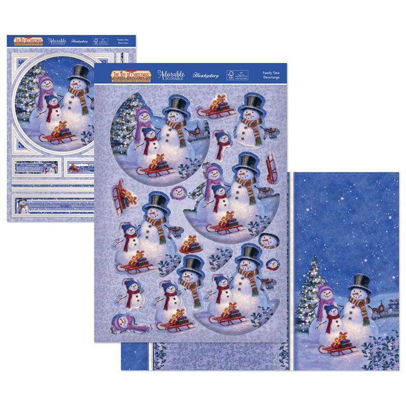 Die Cut Decoupage Set - The Joy of Christmas, Family Time