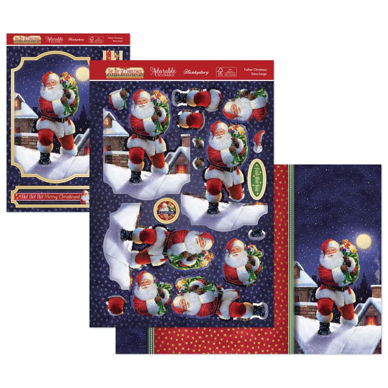 (image for) Die Cut Decoupage Set - The Joy of Christmas, Father Christmas
