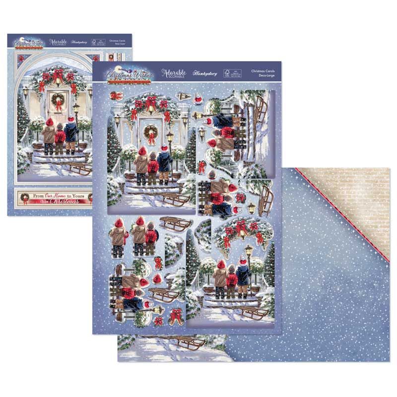 Die Cut Decoupage Set - Christmas Wishes, Christmas Carols