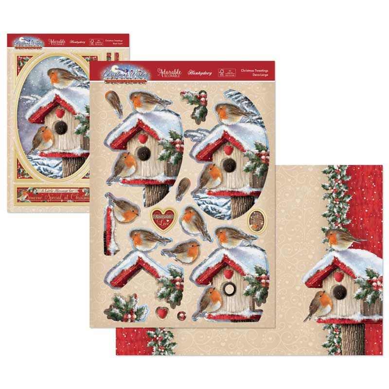 Die Cut Decoupage Set - Christmas Wishes, Christmas Tweetings