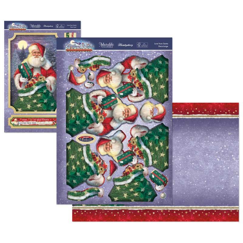 Die Cut Decoupage Set - Christmas Wishes, Love From Santa