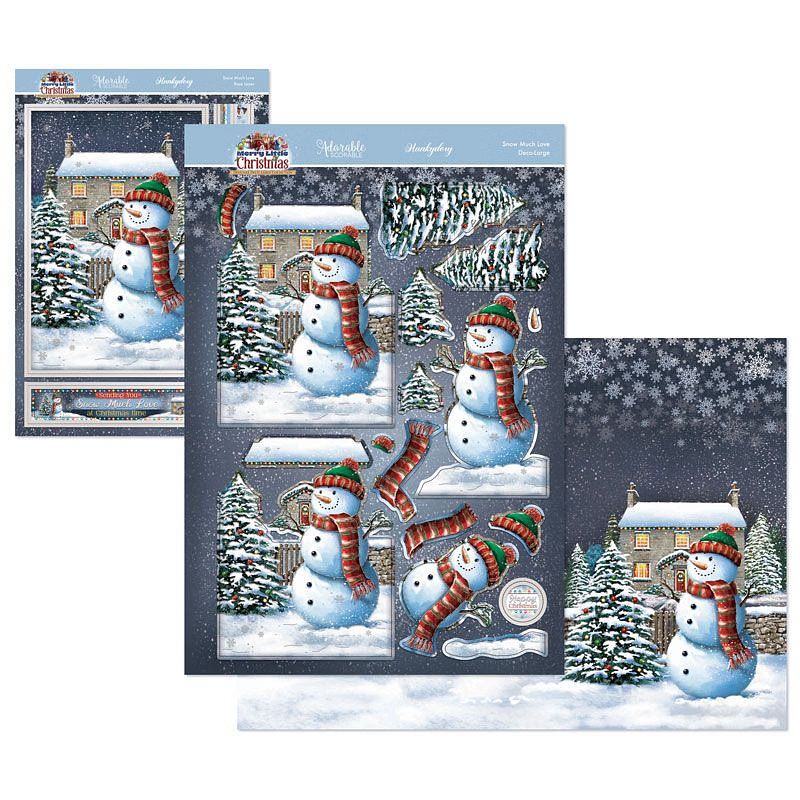 (image for) Die Cut Deco-Large Decoupage Set - A Merry Little Christmas, Snow Much Love