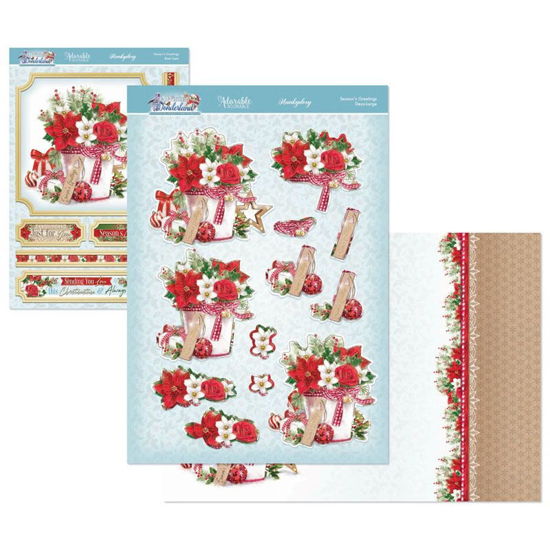 (image for) Die Cut Deco-Large Decoupage Set - A Winter Wonderland, Season's Greetings