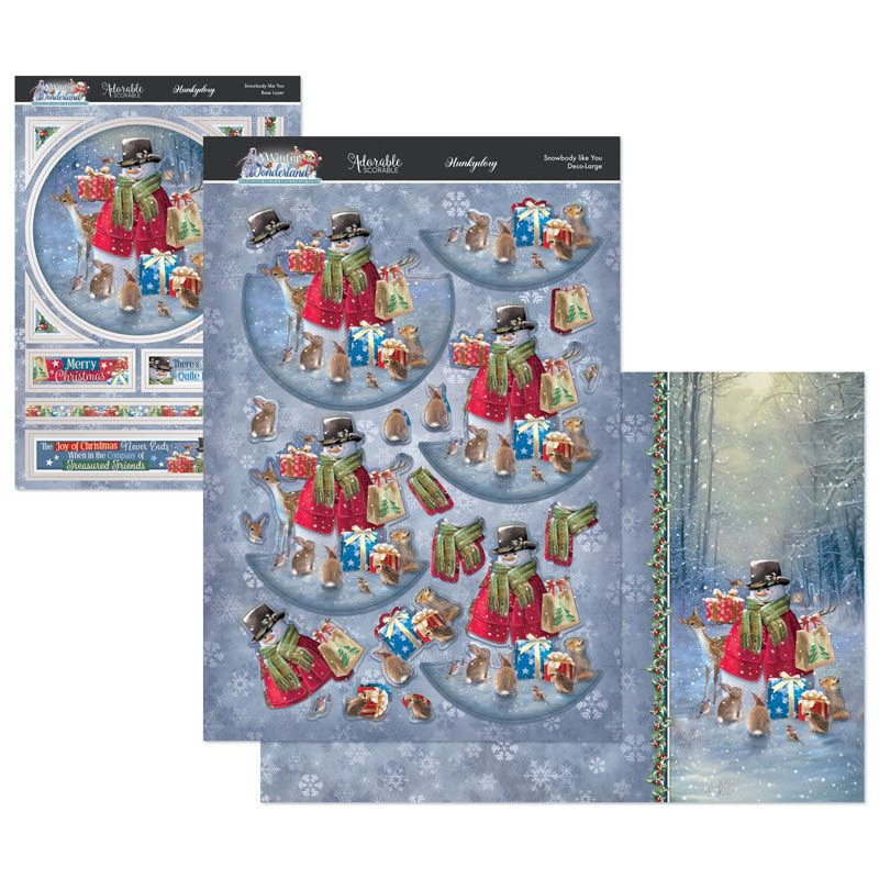 (image for) Die Cut Deco-Large Decoupage Set - A Winter Wonderland, Snowbody Like You